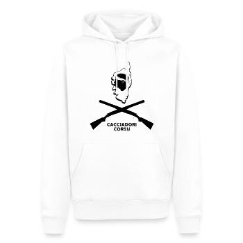 Corse Cadeau Parfait Pour Papa Ami - Sweat à capuche Premium bio Homme - blanc - Devant - Nico (187cm)