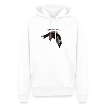 ROTMILAN 2A Schwarz - Männer Premium Bio Hoodie - Weiß - Vorne - Nico (187cm)