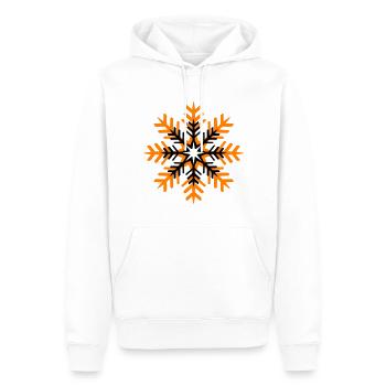 Schneeflocke Winter Symbol - Männer Premium Bio Hoodie - Weiß - Vorne - Nico (187cm)