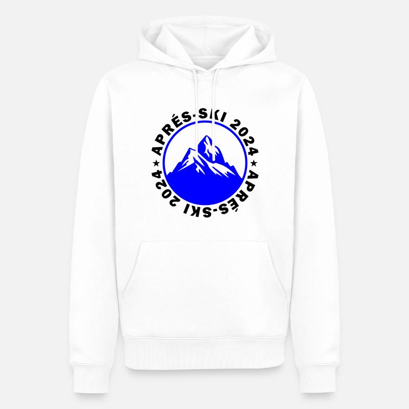 Apres Ski 2024 - Männer Premium Bio Hoodie - Weiß