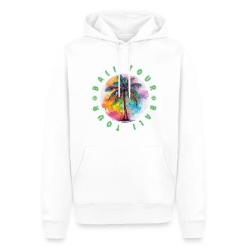 Bali Tour Urlaub Plame Bunt - Männer Premium Bio Hoodie - Weiß - Vorne - Nico (187cm)