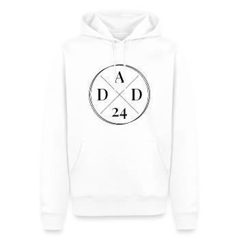 Dad 24 Nachwuchs Vater Baby Ankündigung Papa 2024 - Männer Premium Bio Hoodie - Weiß - Vorne - Nico (187cm)