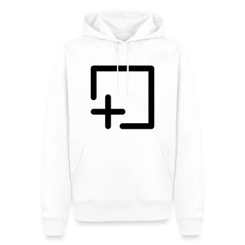Save Add Computer Icon Form Abstrakt Geschenk - Männer Premium Bio Hoodie - Weiß - Vorne - Nico (187cm)