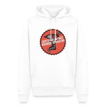 Certified Impact Wrench Operator - Männer Premium Bio Hoodie - Weiß - Vorne - Nico (187cm)