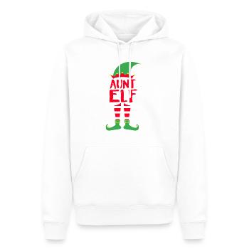 Aunt Tante Elf - Weihnachten Familie Geschenk Xmas - Männer Premium Bio Hoodie - Weiß - Vorne - Nico (187cm)