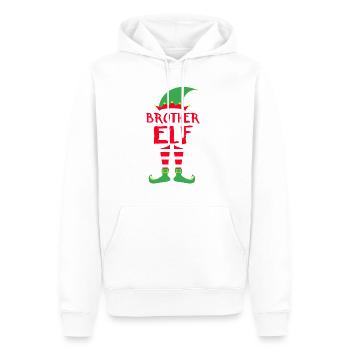 Brother Elf - Julegave julegave Xmas - Herre Premium økologisk hoodie - hvid - Foran - Nico (187cm)
