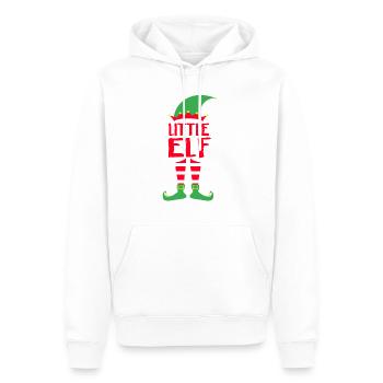 Lille alf - julegave julegave Xmas - Herre Premium økologisk hoodie - hvid - Foran - Nico (187cm)