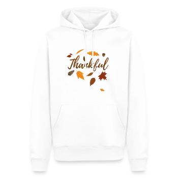 Dankbarer Herbst-Erntedankfest-Geschenk-Fall-Liebe - Männer Premium Bio Hoodie - Weiß - Vorne - Nico (187cm)