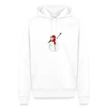 Dab snowman - Men’s Premium Organic Hoodie - white - Front - Nico (187cm)