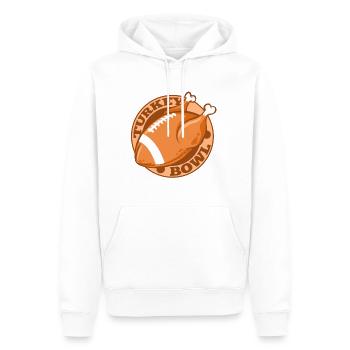 Truthahn-Schüssel-amerikanischer Fußball Erntedank - Männer Premium Bio Hoodie - Weiß - Vorne - Nico (187cm)