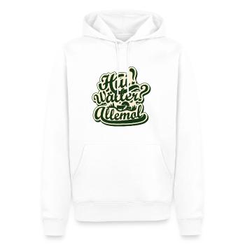 Oh du schöner Westerwald Wäller - Männer Premium Bio Hoodie - Weiß - Vorne - Nico (187cm)
