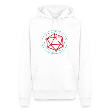 d20 Dice Evolution Rollenspiel Spiel Geschenk - Männer Premium Bio Hoodie - Weiß - Vorne - Nico (187cm)