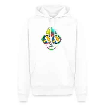 plage de volley-ball beach-volley cadeau de vacances - Sweat à capuche Premium bio Homme - blanc - Devant - Nico (187cm)
