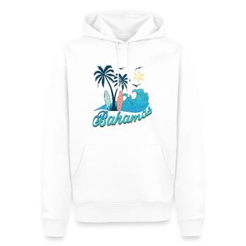 Bahamas Urlaub Sonne Strand - Männer Premium Bio Hoodie - Weiß - Vorne - Nico (187cm)