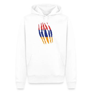 Claw Klaue Risse Herkunft Armenien png - Männer Premium Bio Hoodie - Weiß - Vorne - Nico (187cm)