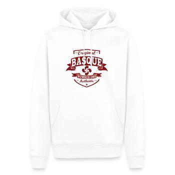 B0485D4E DBB3 4698 934 C 43F0CCF234CD - Männer Premium Bio Hoodie - Weiß - Vorne - Nico (187cm)