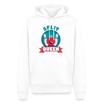 Split Queen Split Happens Bowling König T_Shirt - Männer Premium Bio Hoodie - Weiß - Vorne - Nico (187cm)