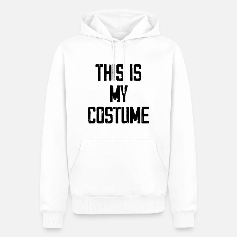This is my costume - Sweat à capuche Premium bio Homme - blanc