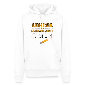 Lehrer Humor tgif lustige Lehrersprüche Geschenk - Männer Premium Bio Hoodie - Weiß - Vorne - Nico (187cm)