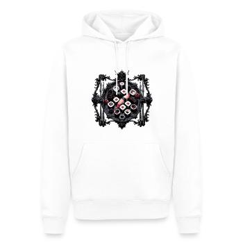 Sushi gothique Sushi de style gothique - Sweat à capuche Premium bio Homme - blanc - Devant - Nico (187cm)