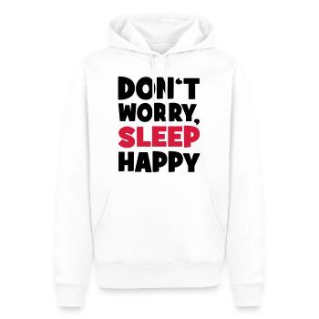 schlafen - Männer Premium Bio Hoodie - Weiß - Vorne - Nico (187cm)