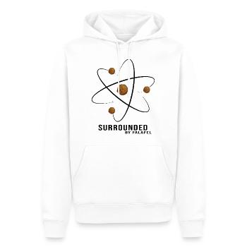 falafel kichererbsen street food arabic surrounded - Männer Premium Bio Hoodie - Weiß - Vorne - Nico (187cm)