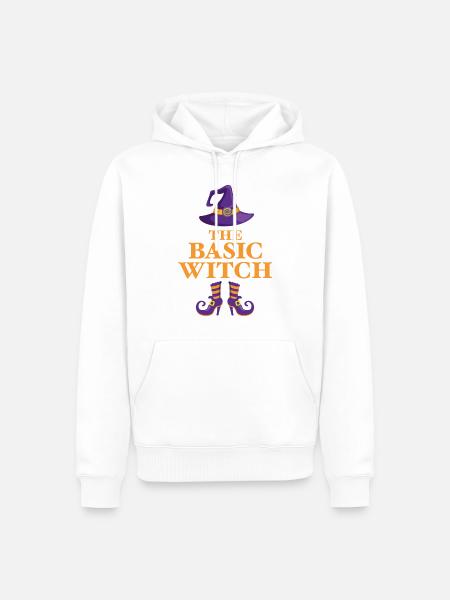 The Basic Witch - Men’s Premium Organic Hoodie - white