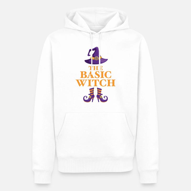 The Basic Witch - Men’s Premium Organic Hoodie - white