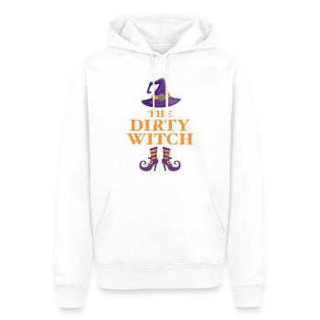 Die schmutzige Hexe - Männer Premium Bio Hoodie - Weiß - Vorne - Nico (187cm)