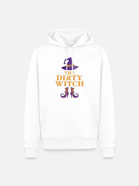 Die schmutzige Hexe - Männer Premium Bio Hoodie - Weiß