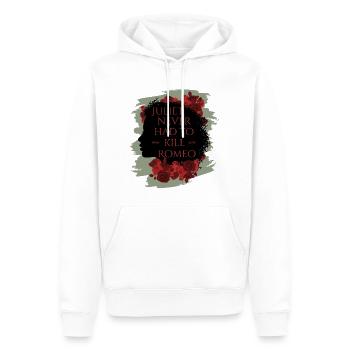 Rose Hathaway Zitat Juliet never hat to kill Romeo - Männer Premium Bio Hoodie - Weiß - Vorne - Nico (187cm)
