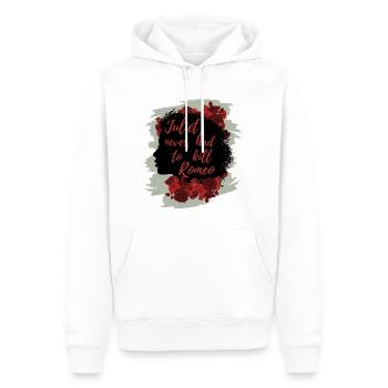 Rose Hathaway Zitat "Juliet never hat to kill Rome - Männer Premium Bio Hoodie - Weiß - Vorne - Nico (187cm)