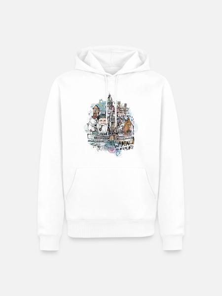Waren an der Müritz - Männer Premium Bio Hoodie - Weiß