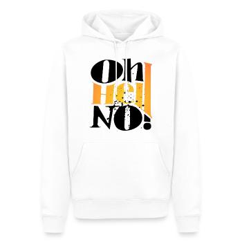 Oh Hell No ! Only One Place - Men’s Premium Organic Hoodie - white - Front - Nico (187cm)