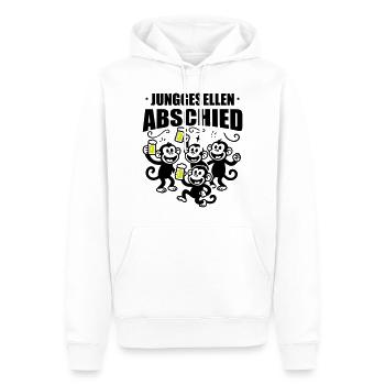 Junggesellenabschied Jga Affen Bier - Männer Premium Bio Hoodie - Weiß - Vorne - Nico (187cm)