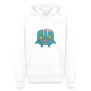 Zombie Halloween Monster Funny Sweet Gift - Sweat à capuche Premium bio Homme - blanc - Devant - Nico (187cm)