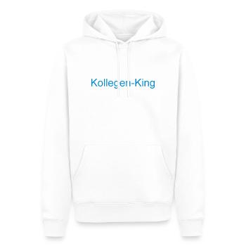 Kollegen King - Männer Premium Bio Hoodie - Weiß - Vorne - Nico (187cm)