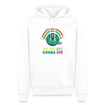 Tierra todos vamos a morir - Sweat à capuche Premium bio Homme - blanc - Devant - Nico (187cm)
