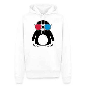 Swaggy Penguin - Männer Premium Bio Hoodie - Weiß - Vorne - Nico (187cm)