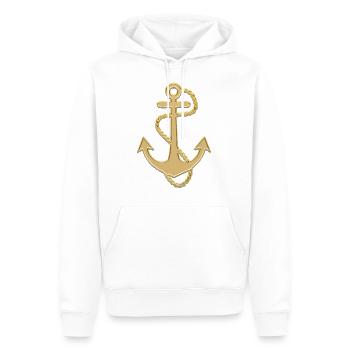 Anker Segeln Kapitän Yachtboot - Männer Premium Bio Hoodie - Weiß - Vorne - Nico (187cm)