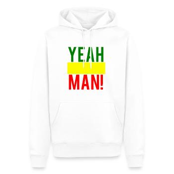 Reggae yeah Man - Männer Premium Bio Hoodie - Weiß - Vorne - Nico (187cm)