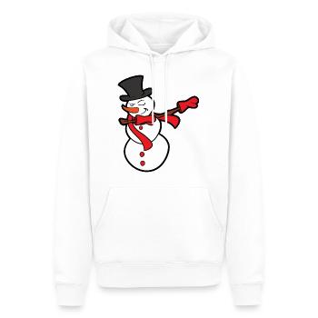 Weihnachten Dabbing Dab Schneemann - Männer Premium Bio Hoodie - Weiß - Vorne - Nico (187cm)
