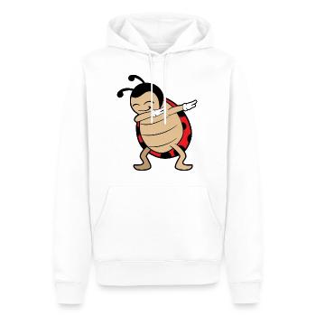 Dabbing Dab coccinelle - Sweat à capuche Premium bio Homme - blanc - Devant - Nico (187cm)