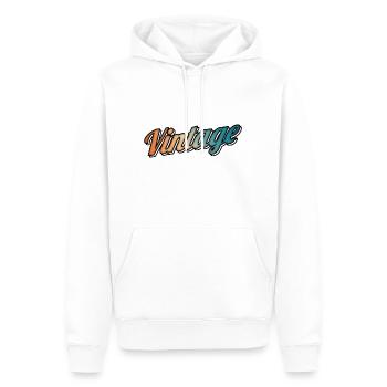 Design Vintage 2 - Sweat à capuche Premium bio Homme - blanc - Devant - Nico (187cm)