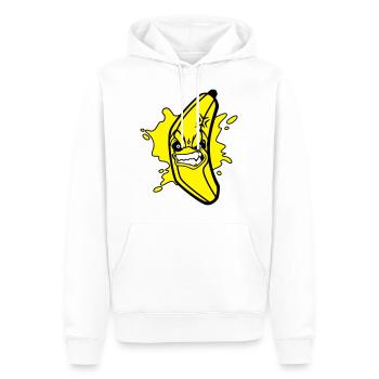 Angry banana - Männer Premium Bio Hoodie - Weiß - Vorne - Nico (187cm)