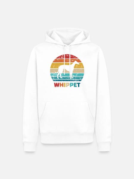 Whippet - Men’s Premium Organic Hoodie - white