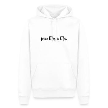 from Miss to Mrs. - Männer Premium Bio Hoodie - Weiß - Vorne - Nico (187cm)