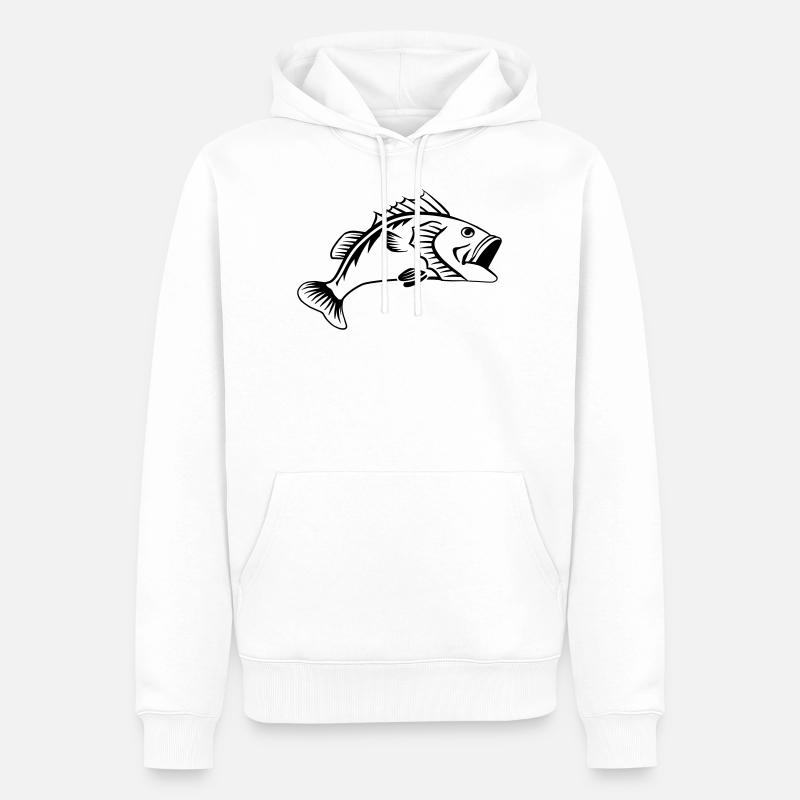 perche - Sweat à capuche Premium bio Homme - blanc