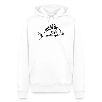 Karpfen - Männer Premium Bio Hoodie - Weiß - Vorne - Nico (187cm)