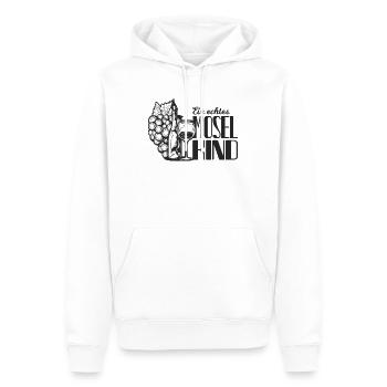 Enfant de la Moselle disant cadeau de la Moselle - Sweat à capuche Premium bio Homme - blanc - Devant - Nico (187cm)